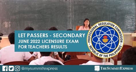 list of let passers 2022 secondary|June 2022 LET Result Secondary level list of passers .